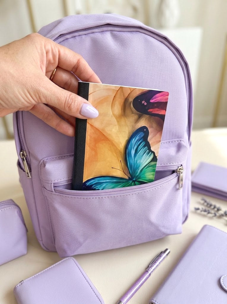 Decorative Vinyl Covered MINIATURE Composition Notebook Butterfly