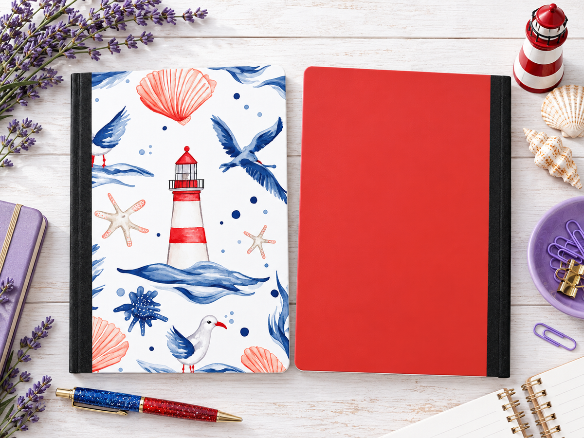 Decorative Vinyl Covered Composition Notebook LIGHTHOUSE