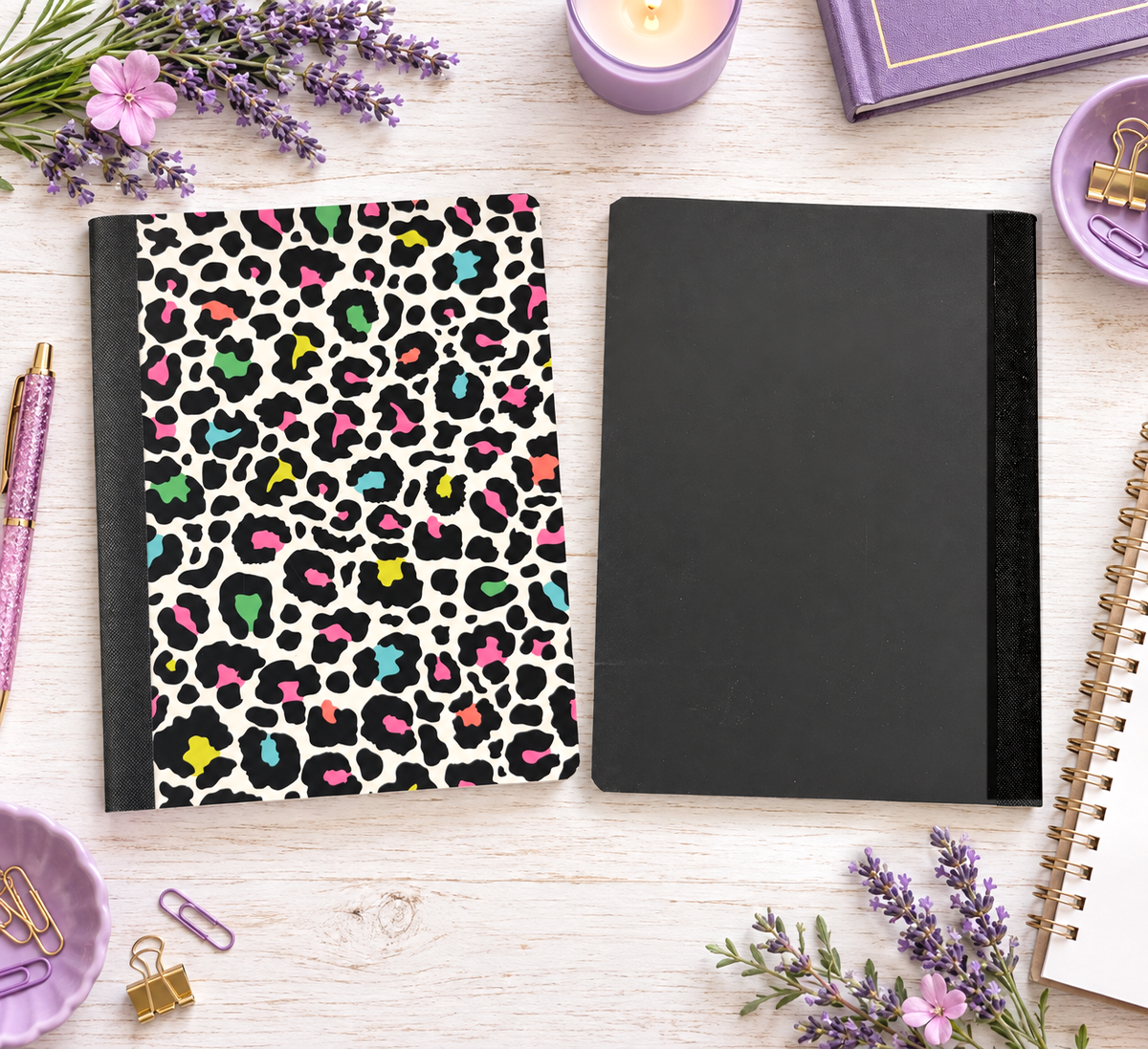 Decorative Vinyl Covered Composition Colorful Animal Print