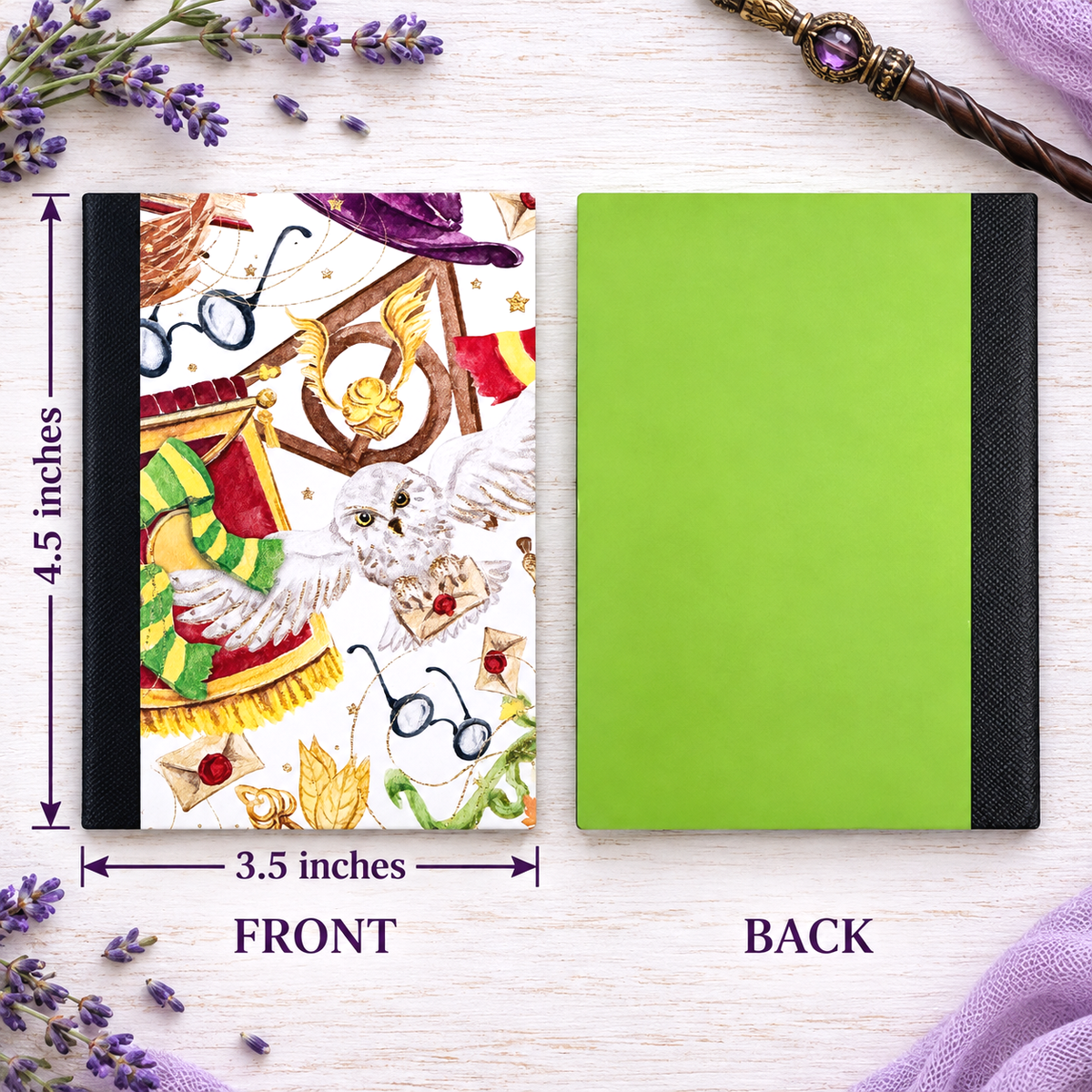 Decorative Vinyl Covered MINIATURE Composition Notebook Harry Potter