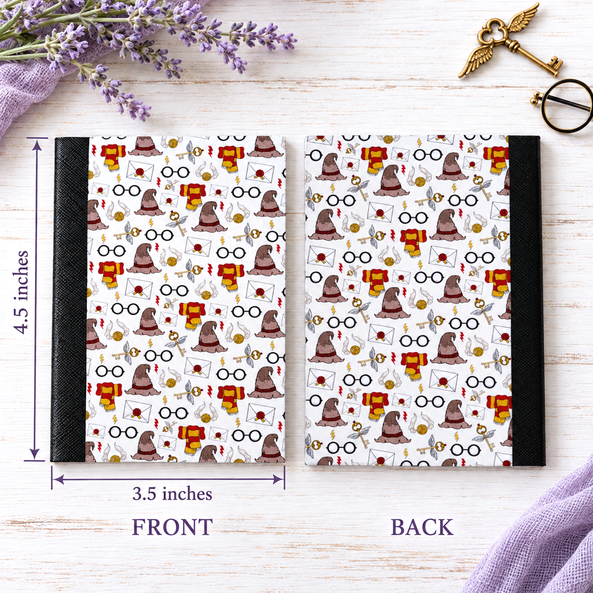 Decorative Vinyl Covered MINIATURE Composition Notebook Harry Potter