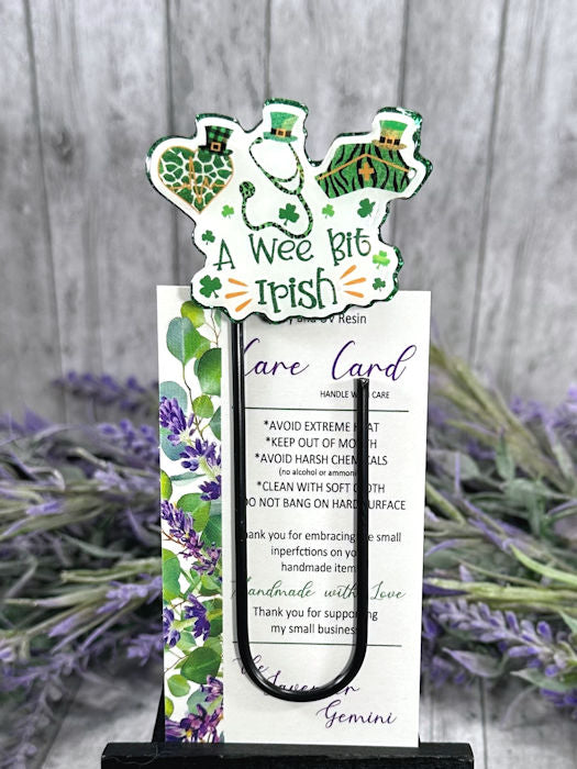 Irish Book Lovers Jumbo Paper Clip Bookmark