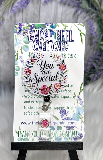 Handmade Your Are Special Badge Reel