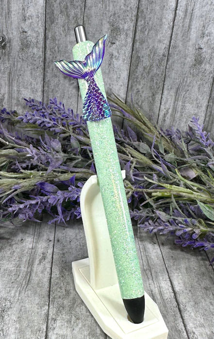 Handmade Mermaid Tail glitter pen with free refill