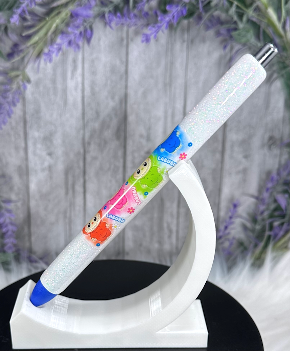 Handmade Labubu glitter pen with free refill