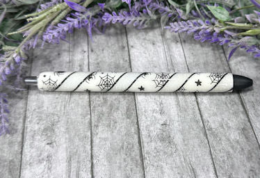 Handmade Halloween Spider webs Washi Tape glitter pen with free refill