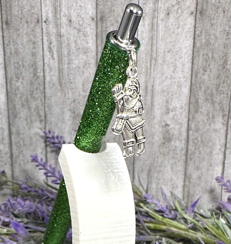 Handmade Christmas Santa dangle charm glitter pen with free refill 2