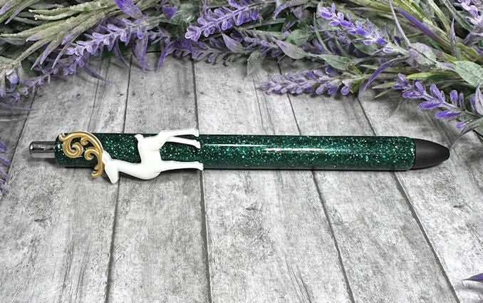 Handmade Fancy Reindeer Christmas glitter pen with free refill