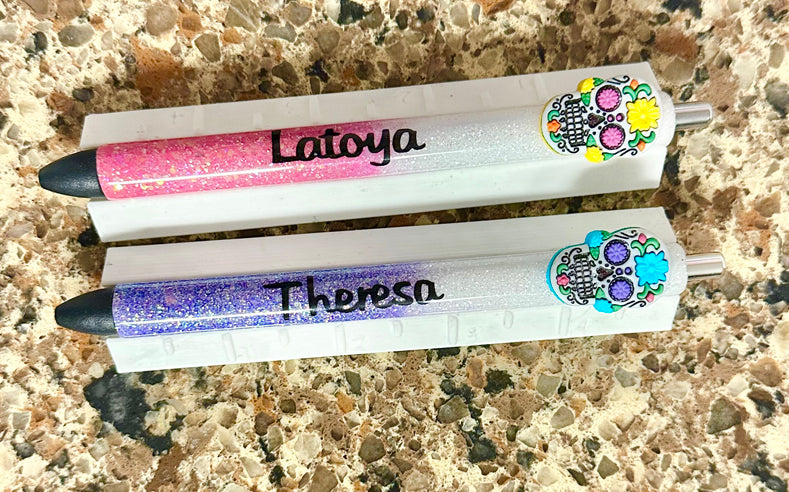 Custom Order Handmade Made Your Way glitter pen with free refill