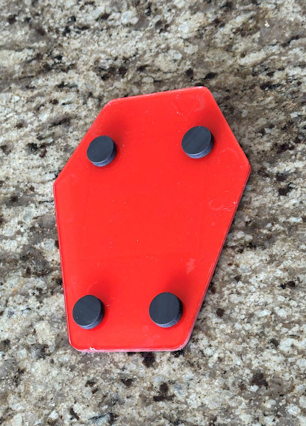 Handmade Halloween Coffin Sticky Note Holder