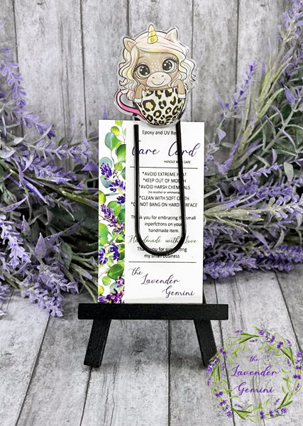 Book Princess Unicorn Jumbo Paper Clip Bookmark