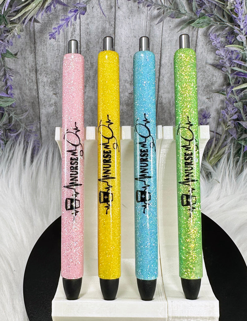 Custom Order Handmade Made Your Way glitter pen with free refill