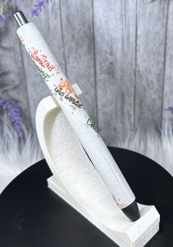 Handmade Merry Christmas glitter pen with free refill 8