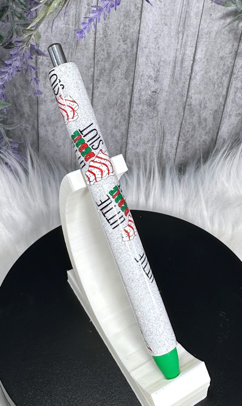 Handmade Snarky Little Debbie Cakes glitter pen with free refill