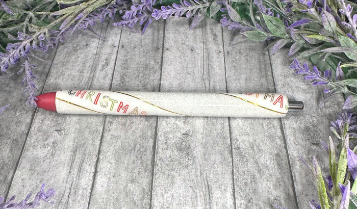 Handmade Christmas glitter pen with free refill
