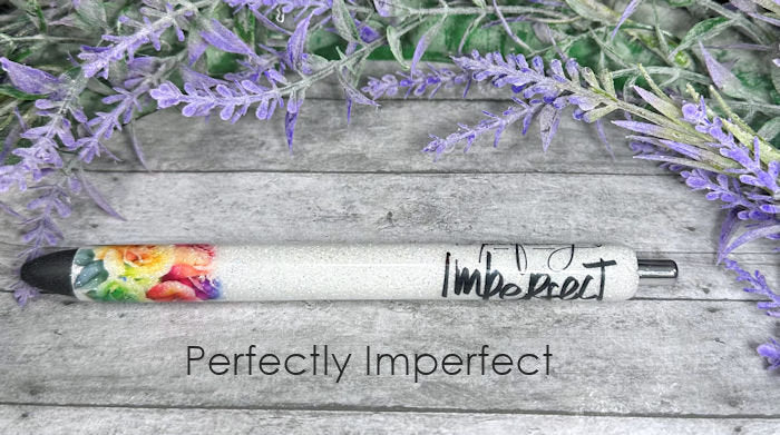 Handmade Perfectly Imperfect Flowers glitter pen with free refill 3