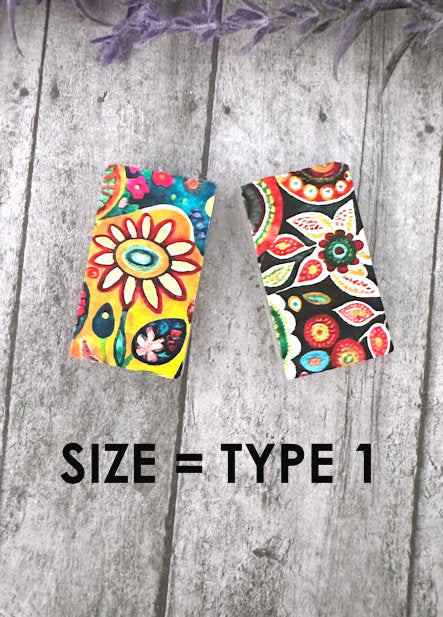 Model 1 Bright Flowers charging cable protector set 3