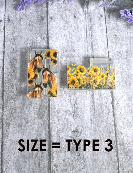 Model 3 Daisies and Horses charging cable protector set