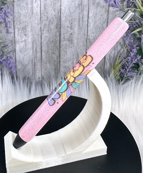 Handmade Pediatric Nurse glitter pen with free refill