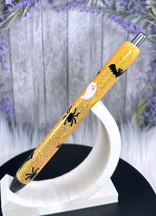 Handmade Halloween glitter pen with free refill 7