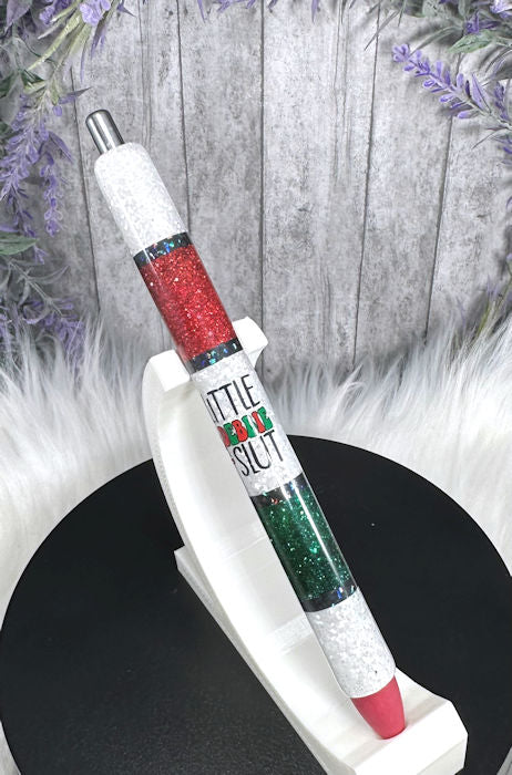 Handmade Horizontal Little Debbie glitter pen with free refill