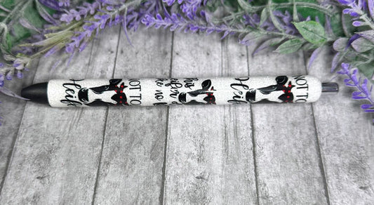 Handmade Sarcastic Heifer glitter pen with free refill