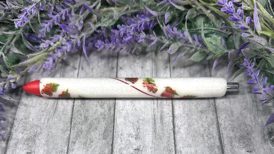 Handmade Christmas Red Trucks glitter pen with free refill 5