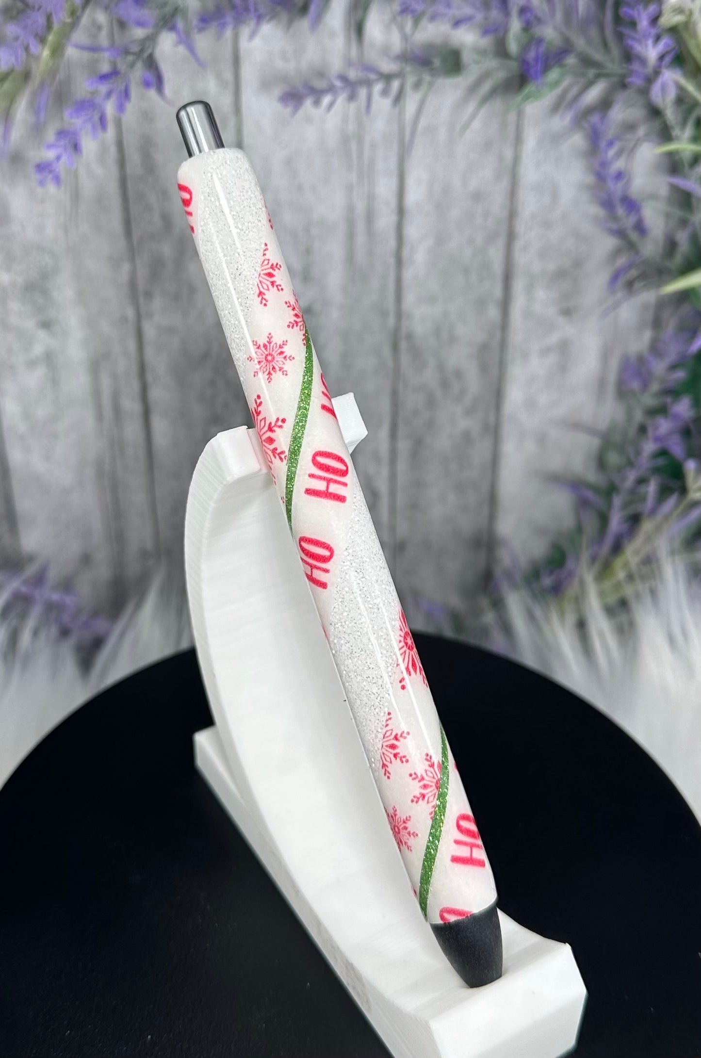 Handmade Christmas glitter pen with free refill