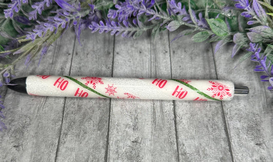 Handmade Christmas glitter pen with free refill