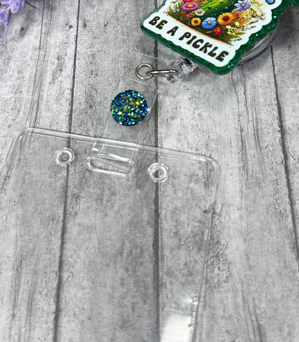 Handmade Be a Pickle Badge Reel