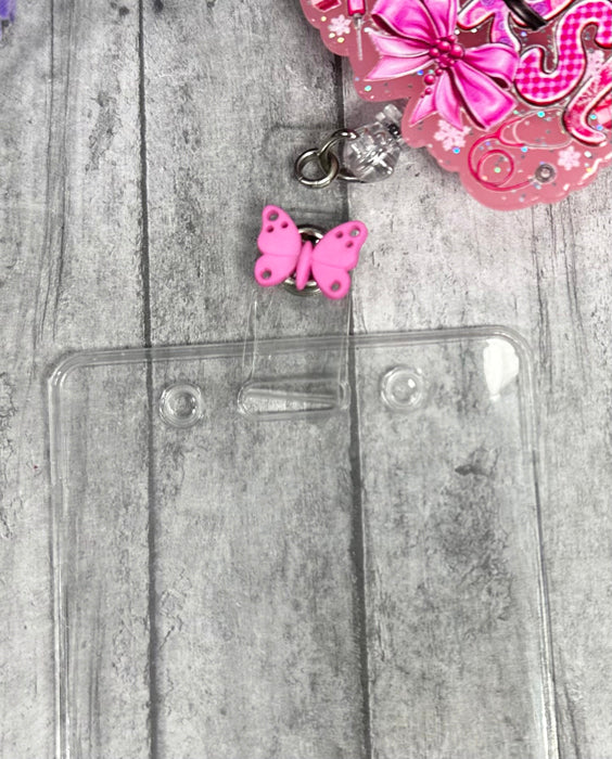 Handmade Nurse Pink Badge Reel