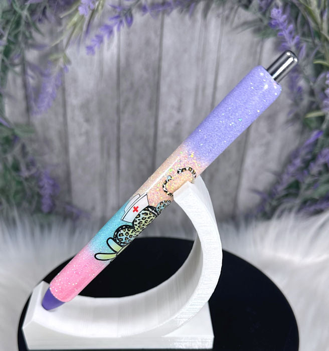 Handmade CNA glitter pen with free refill