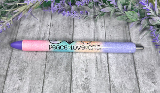 Handmade CNA glitter pen with free refill