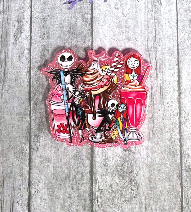 2 inch Jack and Sally Coffees Magnet