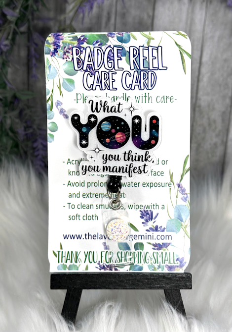 Handmade You Manifest Badge Reel