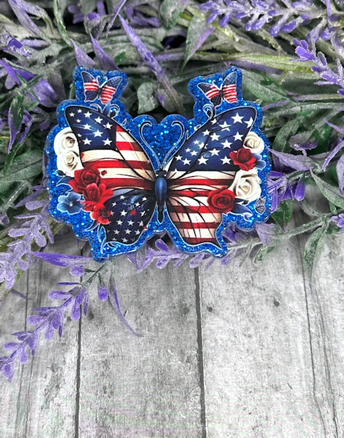 2 inch Patriotic Butterfly Magnet