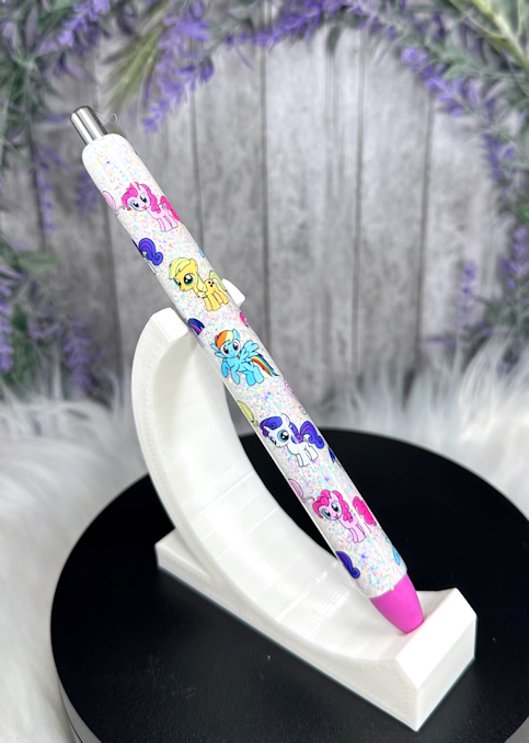 Handmade My Little Pony glitter pen with free refill