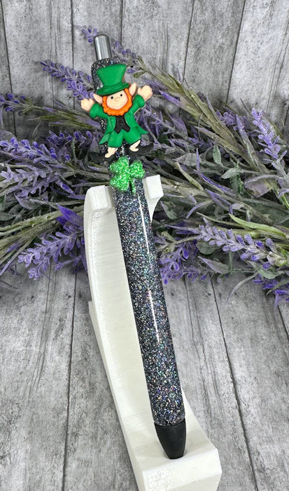 Handmade St Patricks Shamrock and Leprechaun Washi Tape glitter with free refill