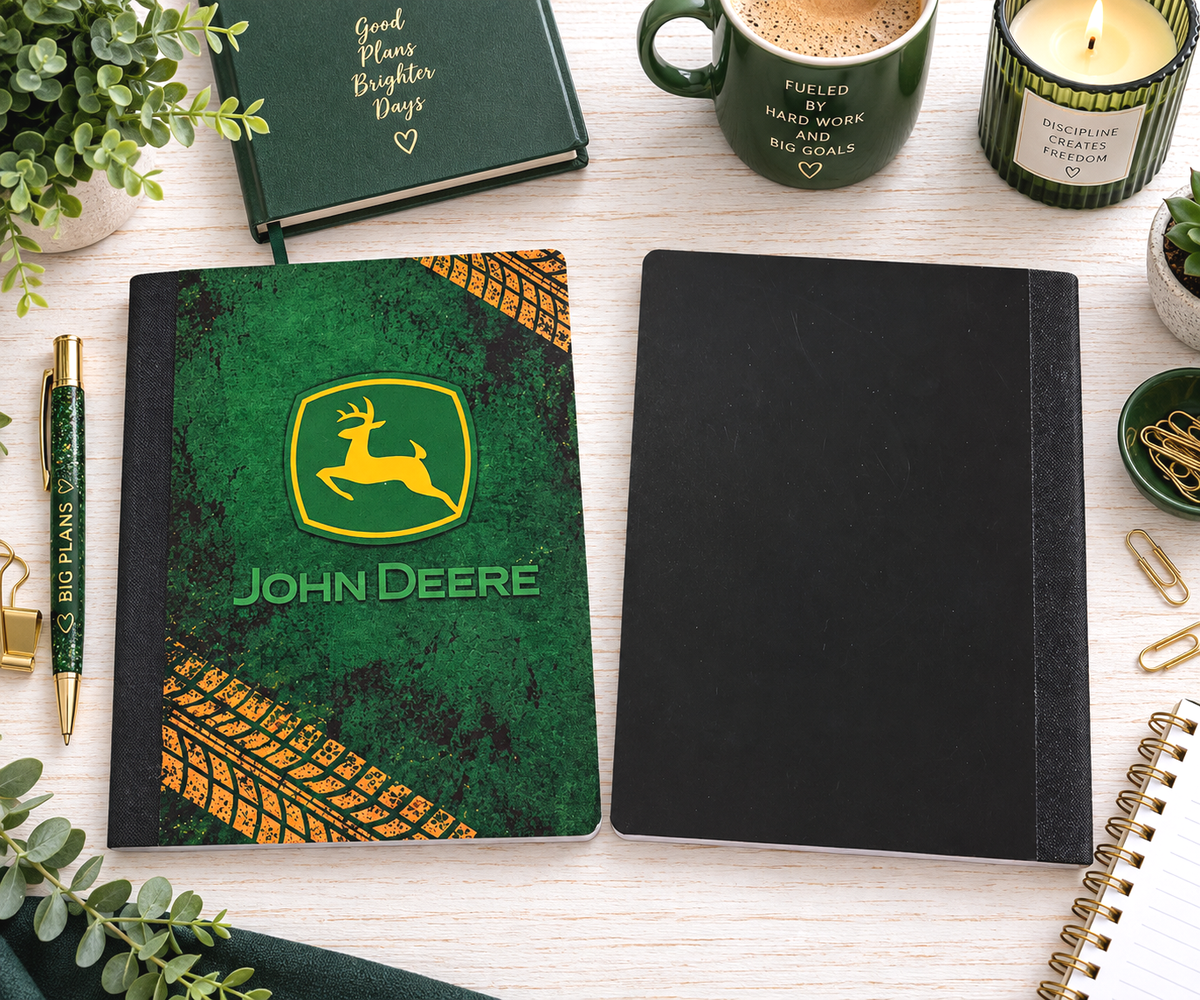 Decorative Vinyl Covered Composition Notebook John Deere