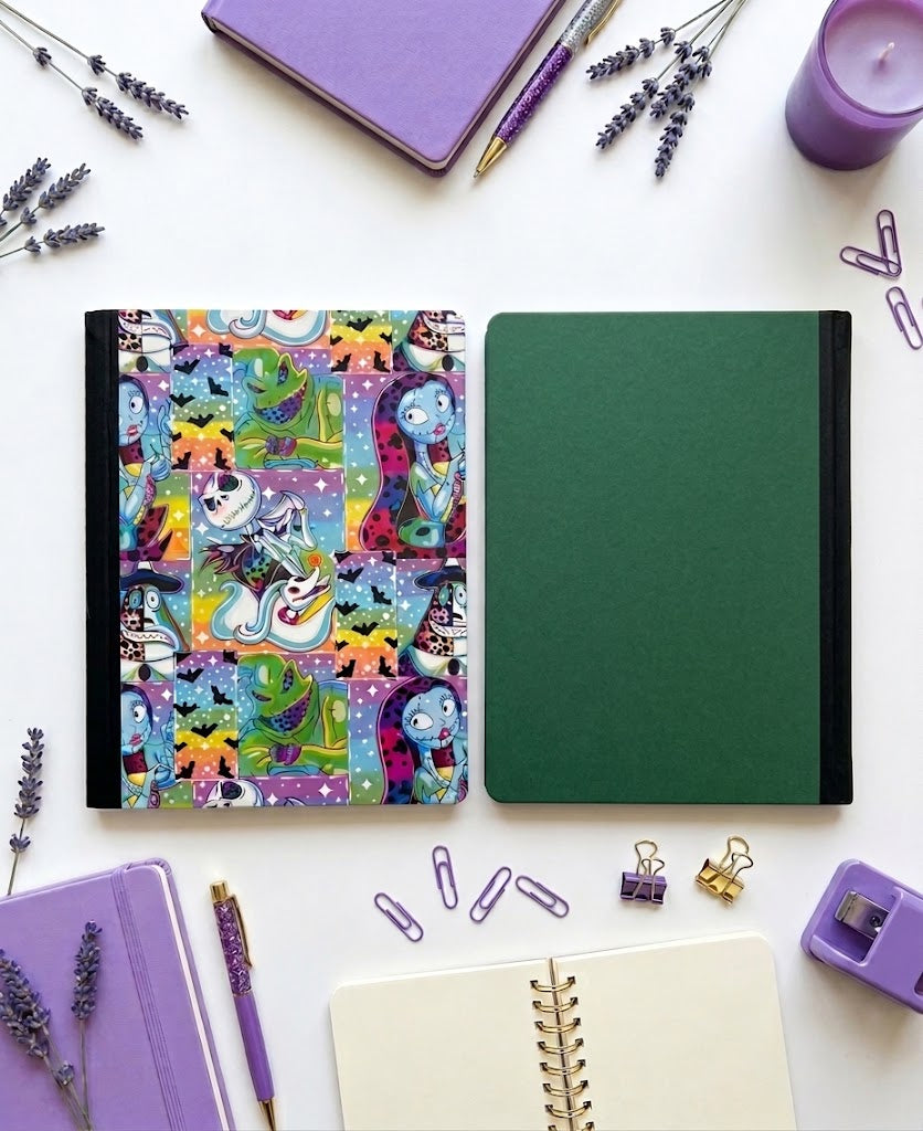 Decorative Vinyl Covered Composition Notebook Nightmare Before Christmas