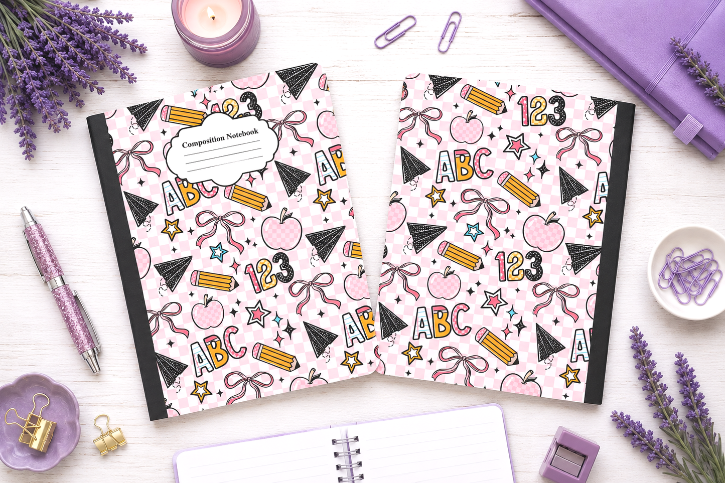 Decorative Vinyl Covered Composition Notebook Teacher
