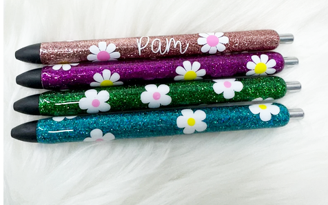 Custom Order Handmade Made Your Way glitter pen with free refill