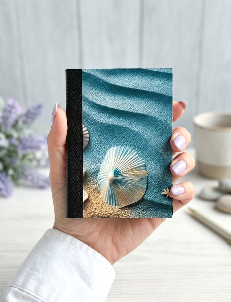 Decorative Vinyl Covered MINIATURE Composition Notebook Beach