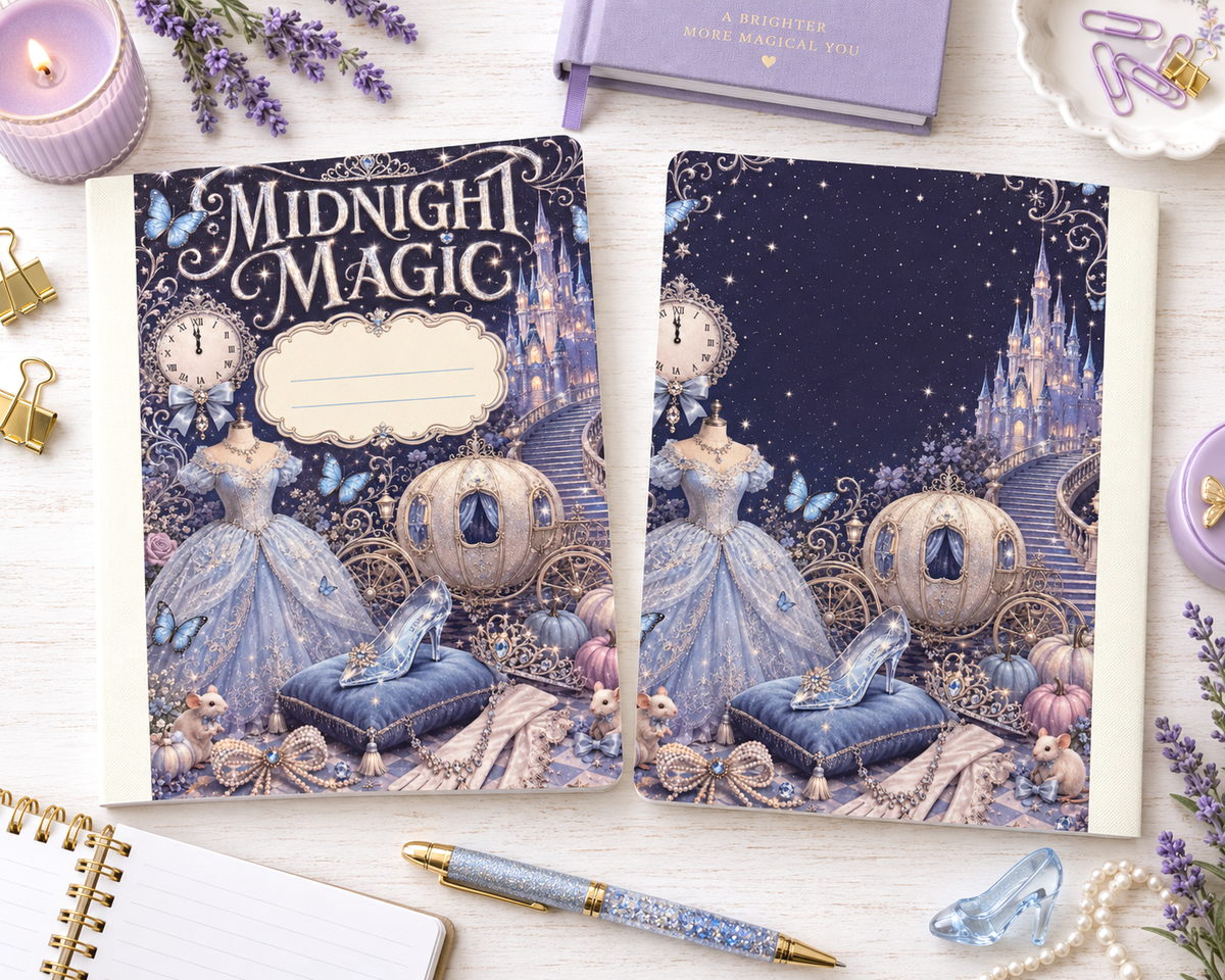 Decorative Vinyl Covered Composition Notebook Cinderella