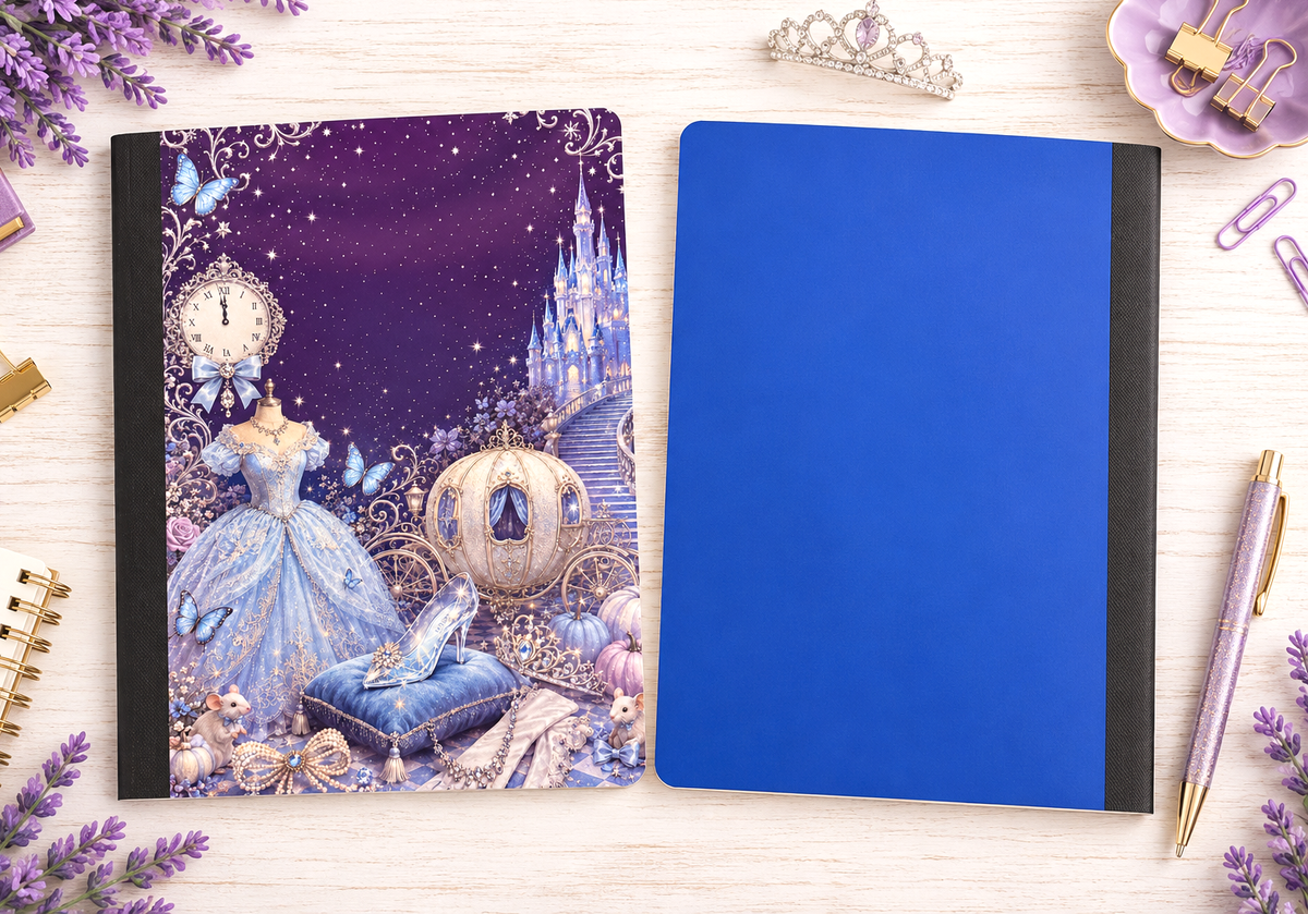 Decorative Vinyl Covered Composition Notebook Cinderella