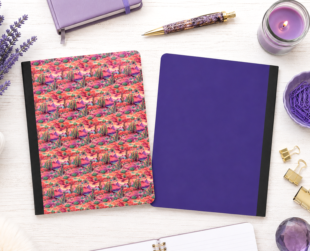 Decorative Vinyl Covered Composition Notebook Bright Desert
