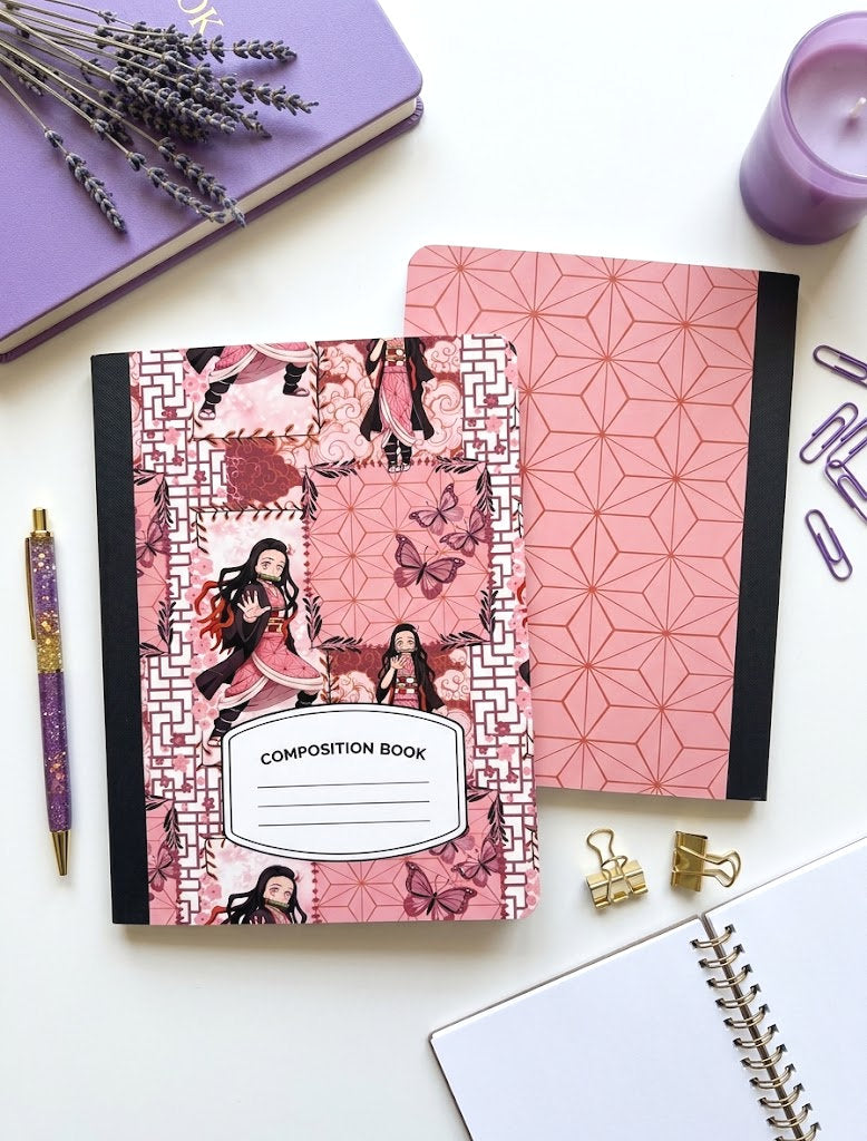 Decorative Vinyl Covered Composition Notebook Demon Slayer