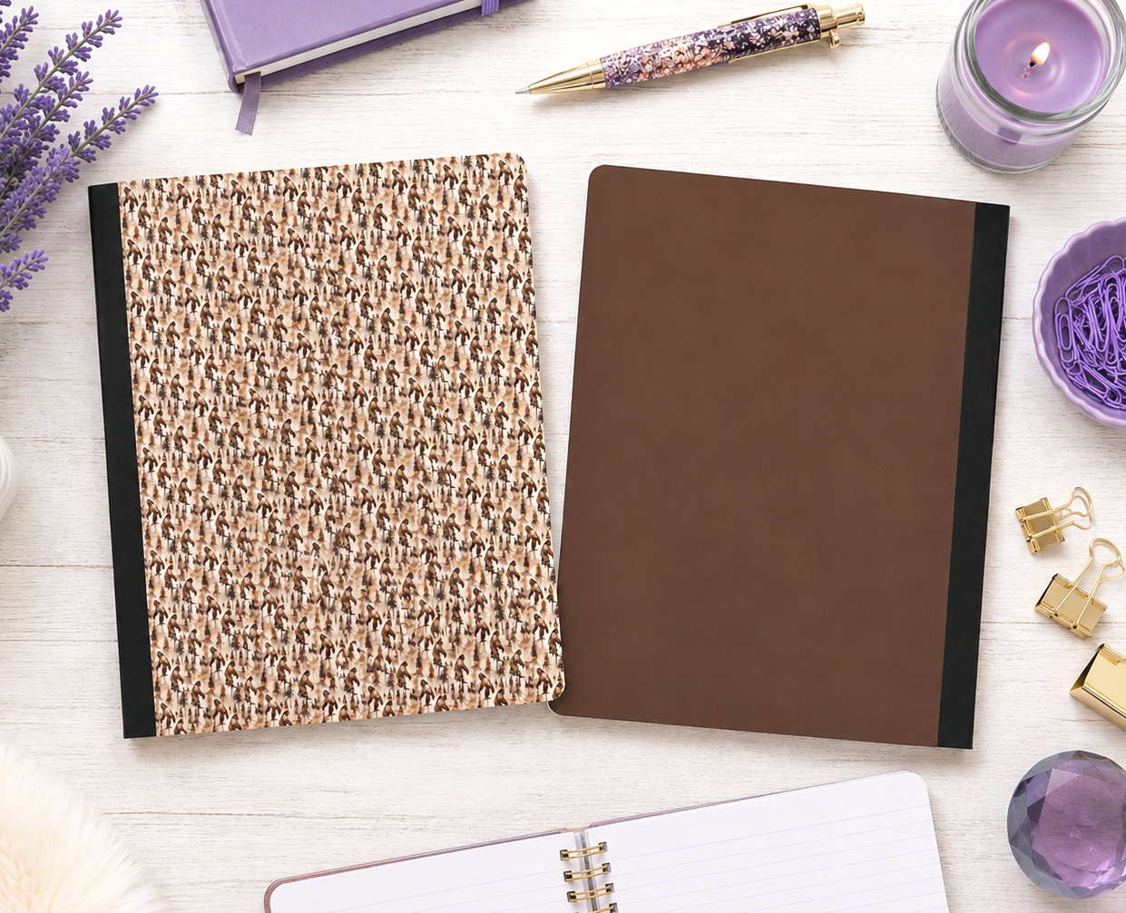 Decorative Vinyl Covered Composition Notebook Bigfoot Sasquatch