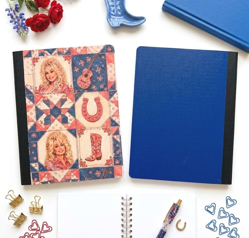 Decorative Vinyl Covered Composition Notebook Dolly 3
