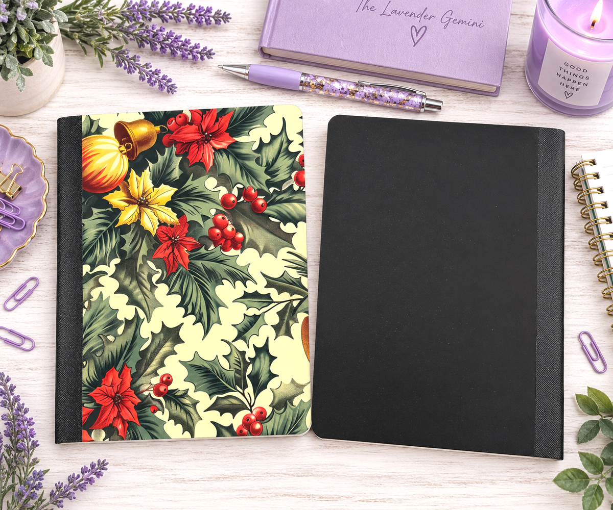 Decorative Vinyl Covered Composition Winter Holly
